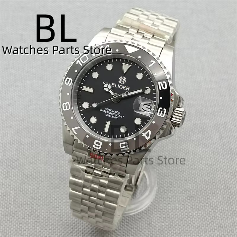 Ceramic Link Bracelet - BLIGER 40mm reloj para hombre NH35
