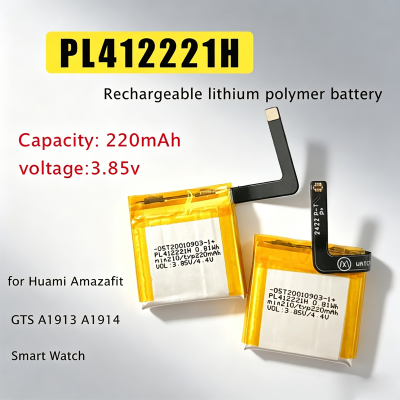 Smartwatch A1914 - Batería Recargable PL412221H 220mAh 3.85V, Baterías