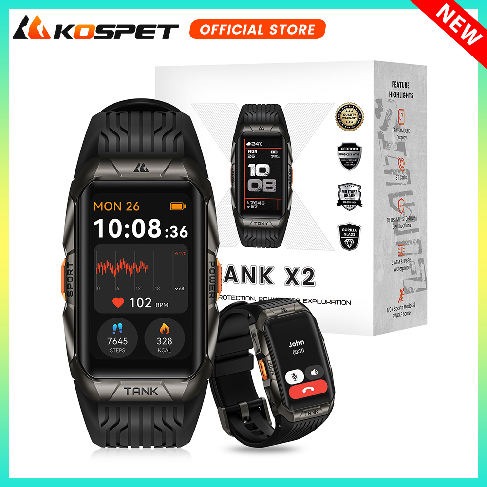 Smartwatch Faces - Reloj inteligente KOSPET TANK X2 para