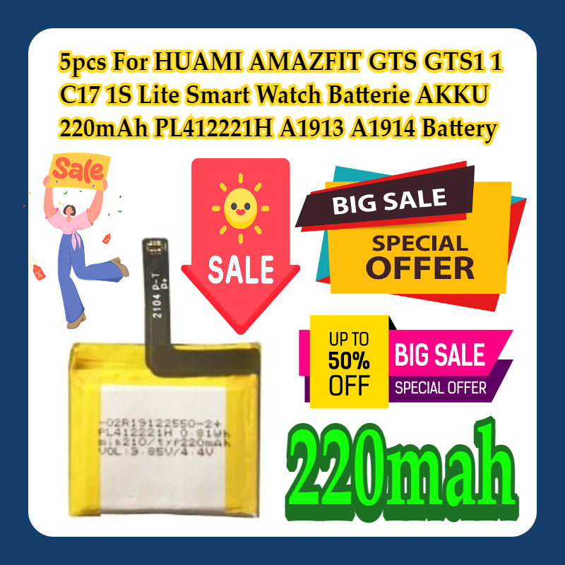 Smartwatch A1914 - 5 uds para HUAMI AMAZFIT GTS