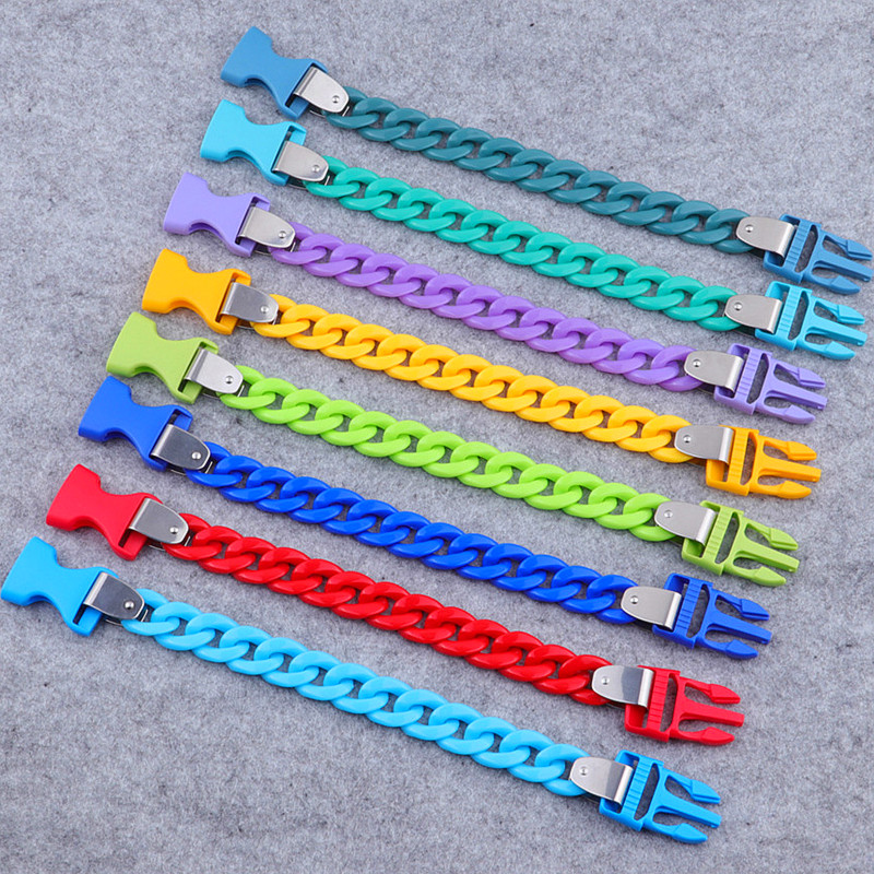 Ceramic Link Bracelet - Fishsheep-pulseras de cadena de eslabones acrílicos