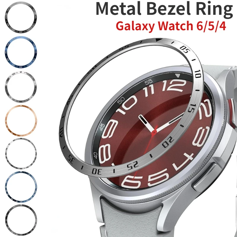 Smartwatch Band Accessories - Anillo de bisel de Metal para