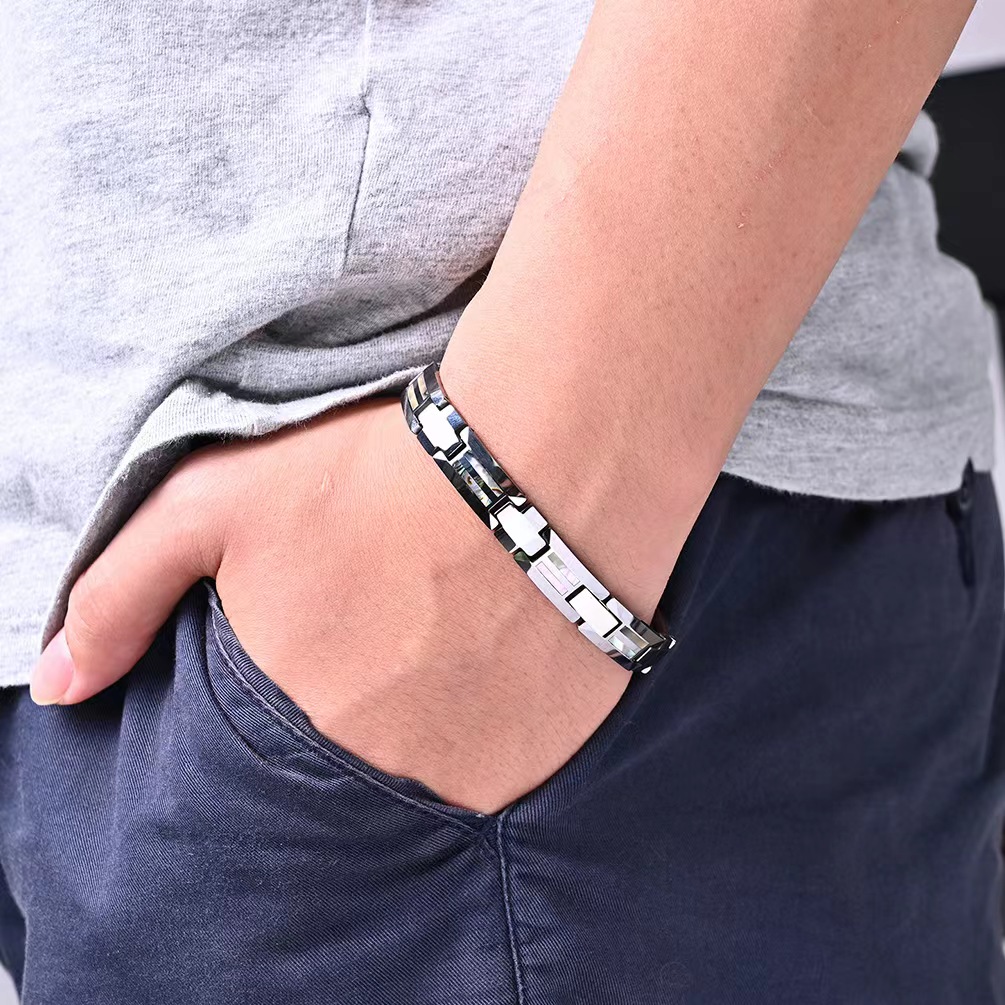 10mm Havey Punk pulsera de cer - Ceramic Link Bracelet reseña y precio