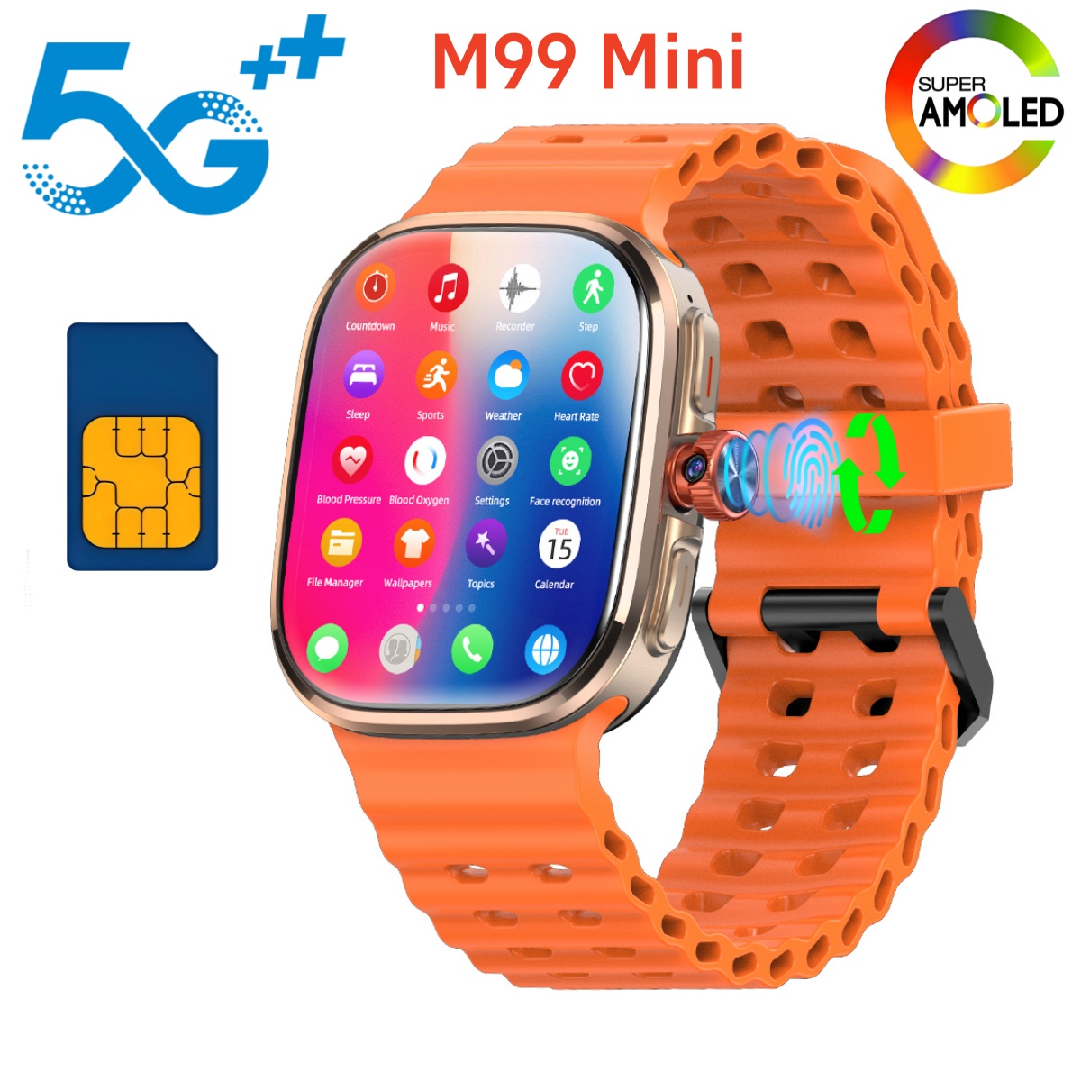 Mini Reloj Inteligente M99 5G  - Smartwatch Faces reseña y precio