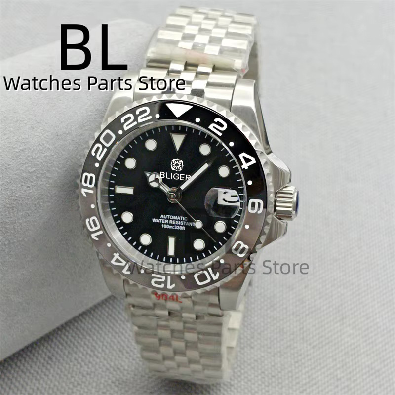 BLIGER 40mm reloj para hombre  - Ceramic Link Bracelet reseña y precio