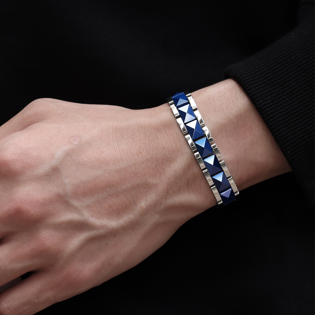 ARADOO Pulsera de acero de tit - Ceramic Link Bracelet reseña y precio