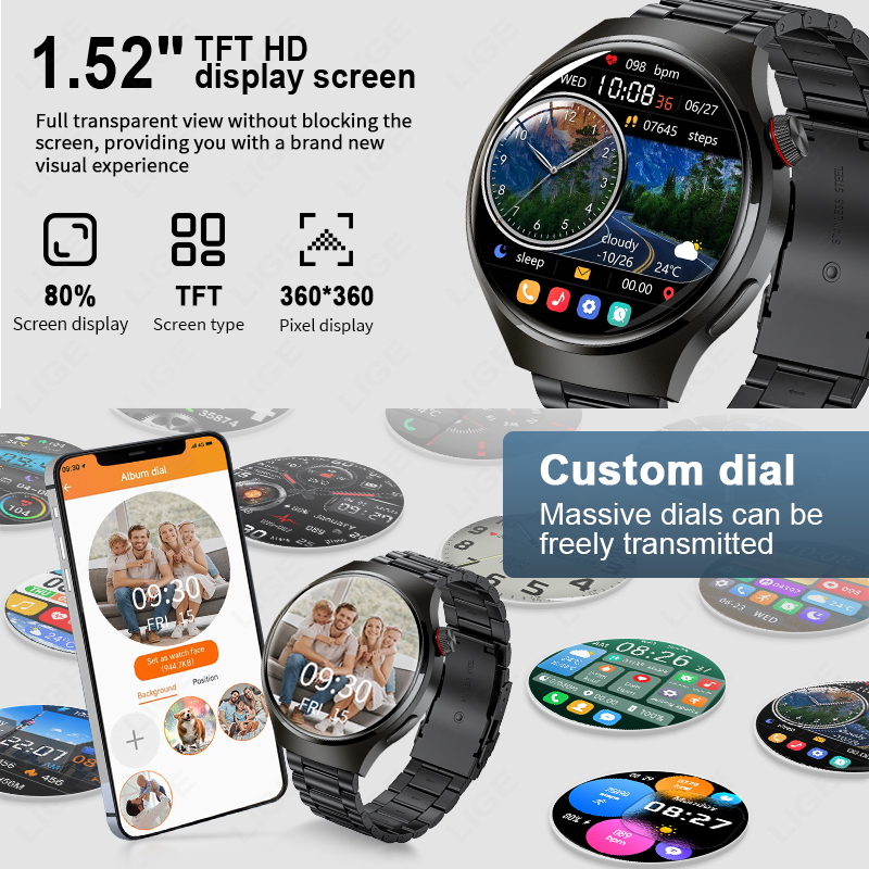 Reloj Inteligente de 1.52 Pulg - Smartwatch Faces reseña y precio