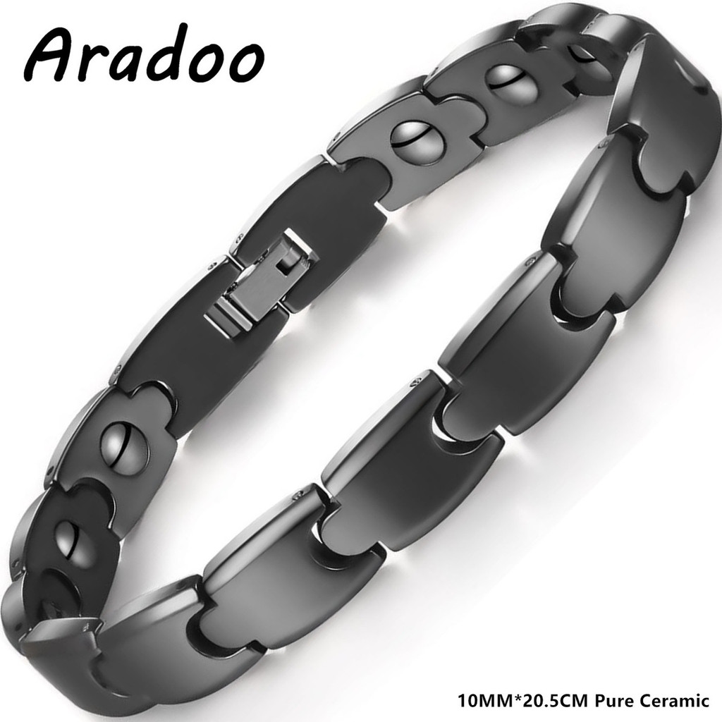 Aradoo Premium Cerámica Hemati - Ceramic Link Bracelet reseña y precio