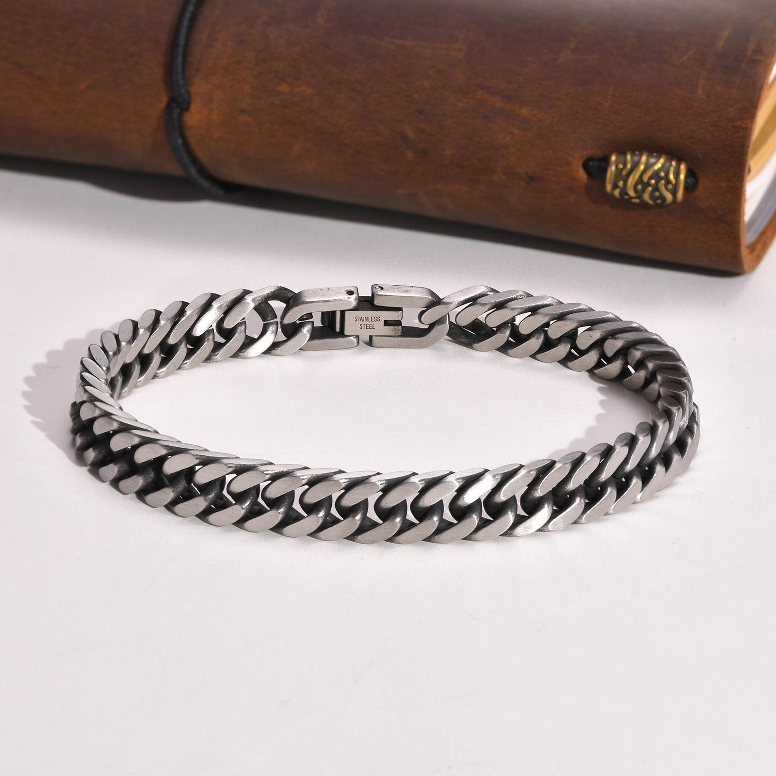 Vnox Pulseras de cadena cubana - Ceramic Link Bracelet reseña y precio