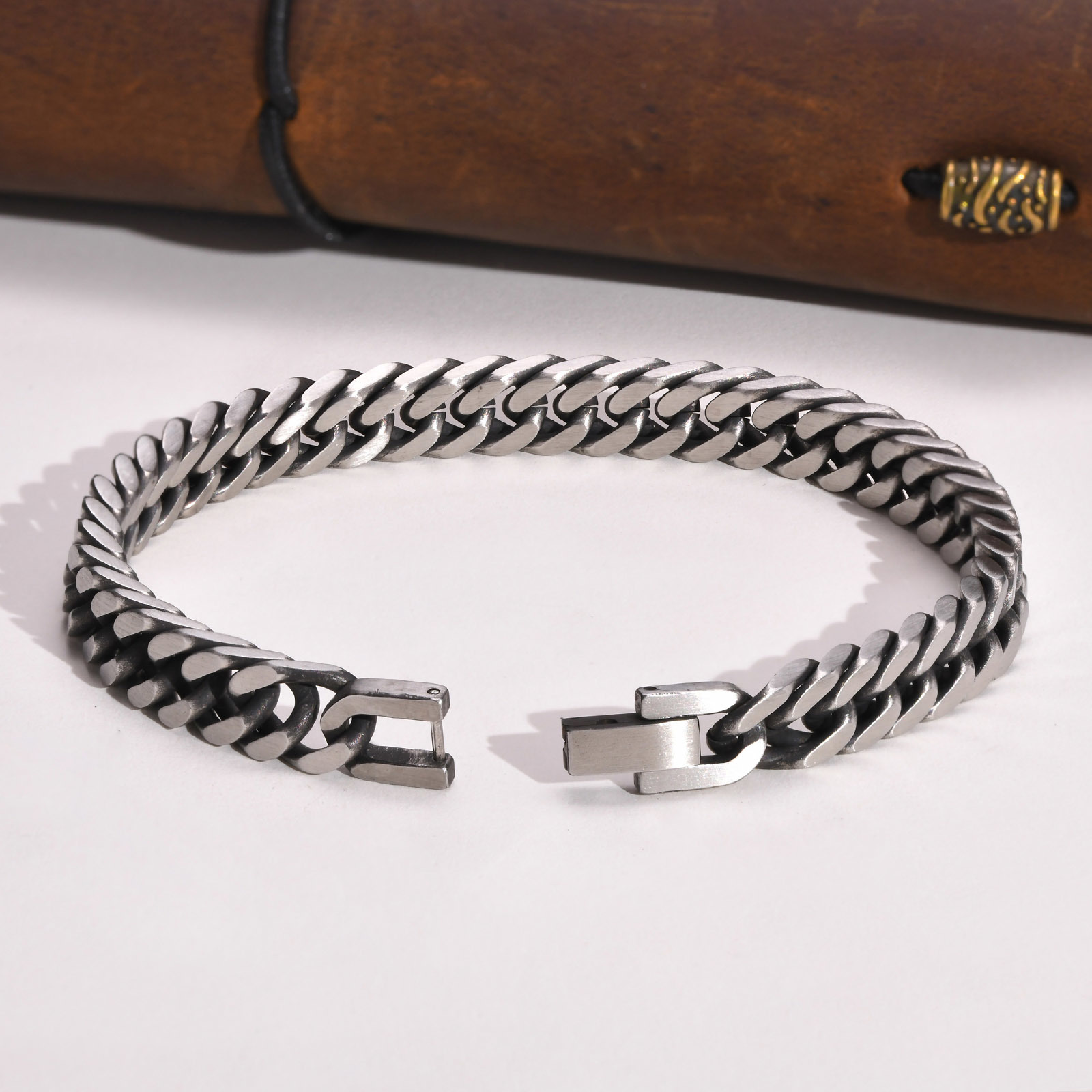 Vnox Pulseras de cadena cubana - Ceramic Link Bracelet reseña y precio
