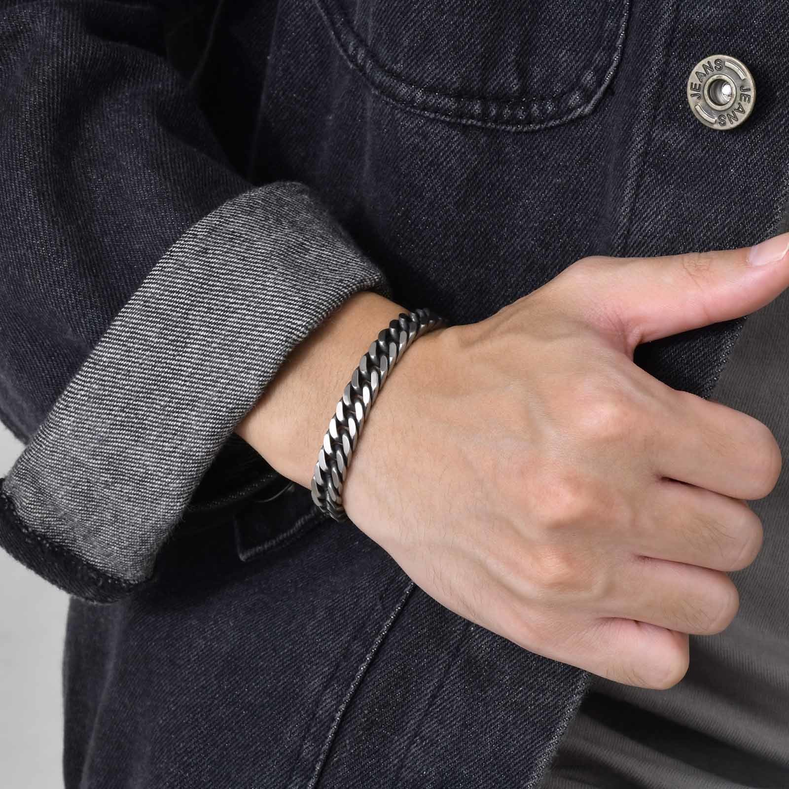 Vnox Pulseras de cadena cubana - Ceramic Link Bracelet reseña y precio
