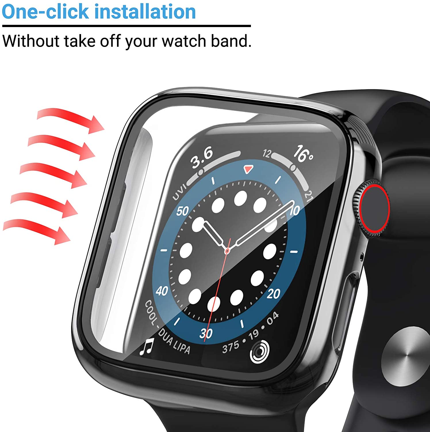Vidrio + cubierta para Apple W - Smartwatch Band Accessories reseña y precio