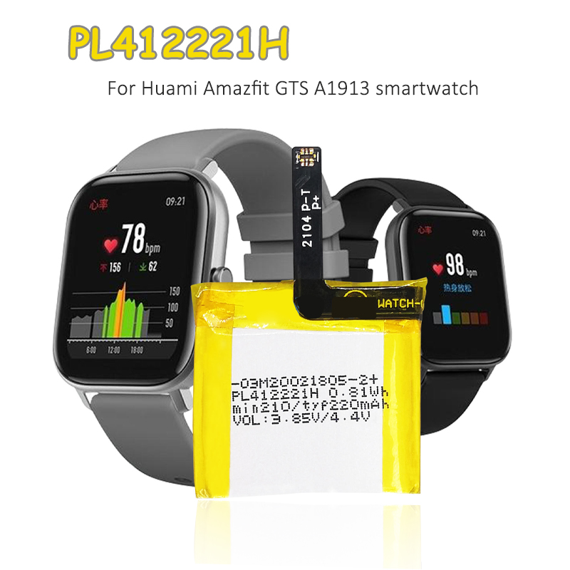 Batería PL412221H de 220mAh 3. - Smartwatch A1914 reseña y precio
