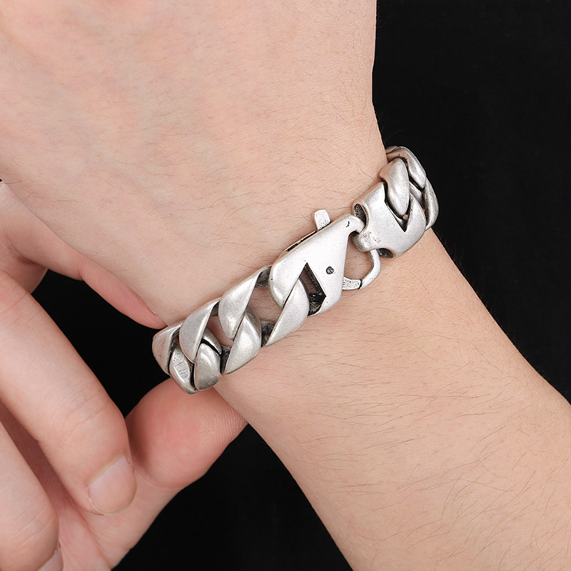 KALEN-pulsera de cadena cubana - Ceramic Link Bracelet reseña y precio